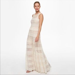 Eliza J Ivory Lace Maxi Dress